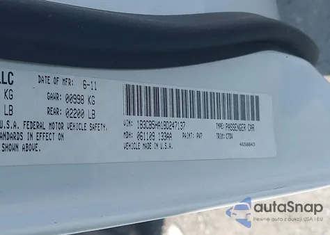 2011 Dodge Caliber Heat from USA, damaged, VIN 1B3CB5HA1BD247137